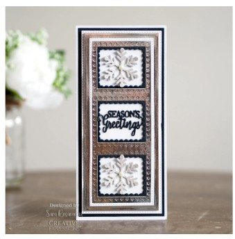 Creative Expressions- Sue Wilson- Slimline Collection- Stars Rectangle Aperture Trio Craft Die