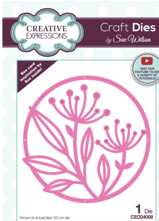 Creative Expressions- Sue WIlson- Stained Glass Circles- Dandelion Craft Die