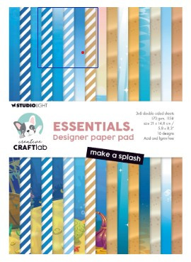 Studio Light Essentials Make A splash A5 Paper Pad 24 DS Sheets