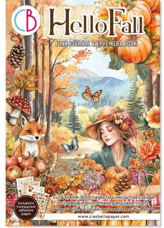 Ciao Bella- Junk Journal Ephemera Book A4- Hello Fall