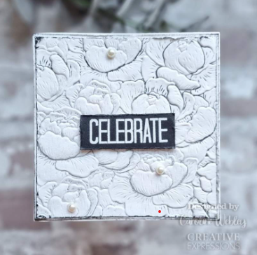 Creative Expressions- 3D Embossing Folder- Peony Blooms 6inx6in