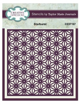 Creative Expressions- Taylor Made Journals- 6 in x 6 in Stencil- Starburst