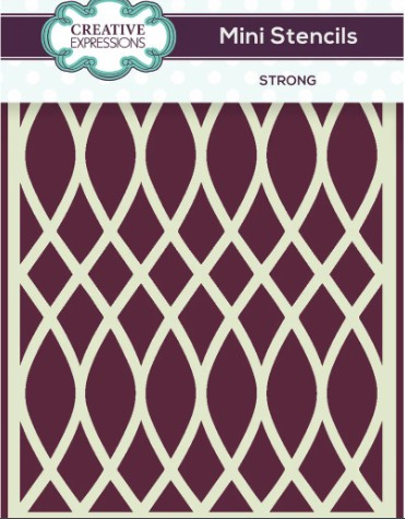 Creative Expressions- Mini Stencil- Strong 4 in x 3 in