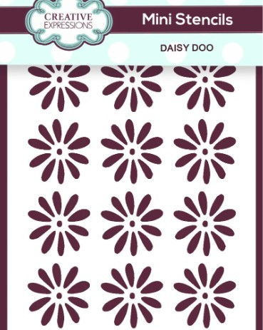 Creative Expressions- Mini Stencil- Daisy Doo 4 in x 3 in