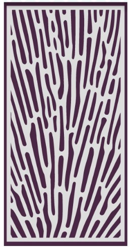 Creative Expressions- DL Stencil 4 in x 8 in- Coral Rays