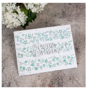 Creative Expressions- Washi Strip Layering Stencil- Let's Celebrate