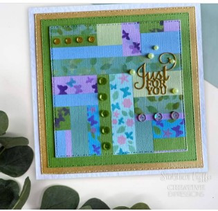 Creative Expressions- Washi Strip Layering Stencil- Breezy Blooms