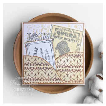 Creative Expressions- Taylor Made Journals- 6 in x 6 in Stencil- Hearts