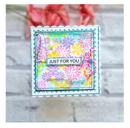 Creative Expressions- Mini Triple Layering Stencil- Chrysanthemum