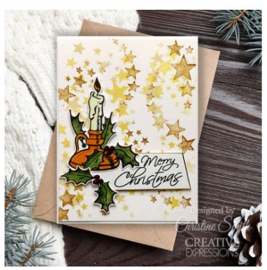 Creative Expressions- 6 in x 6 in Stencil- A Sprinkle of Stars