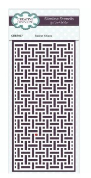 Creative Expressions- Sue Wilson- Slimline Stencil- Basket Weave