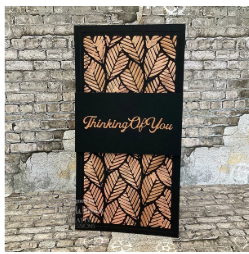 Creative Expressions- DL Stencil 4 in x 8 in- Linear Leaves