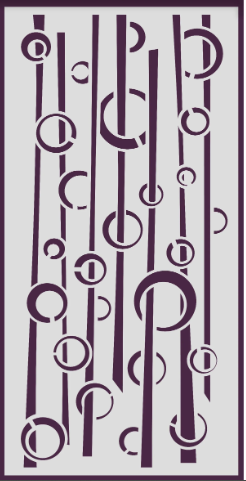 Creative Expressions- DL Stencil 4 in x 8 in- Looping Through