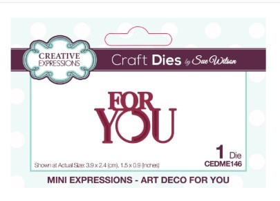 Creative Expressions- Sue Wilson- Mini Expressions- Art Deco For You Craft Die