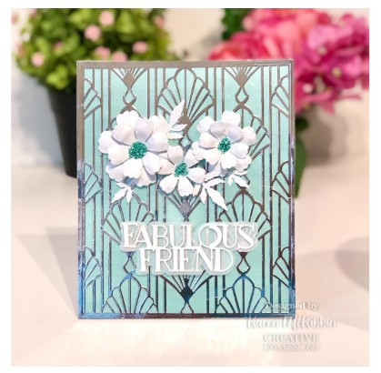 Creative Expressions- Sue Wilson- Mini Expressions- Art Deco Fabulous Friend Craft Die