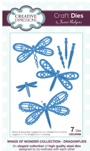 Creative Expressions- Jamie Rodgers- Wings of Wonder Collection- Dragonflies Craft Die