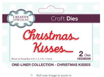 Creative Expressions- One-liner Collection- Christmas Kisses Craft Die