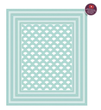 Creative Expressions- Sue Wilson- Shadow Boxes Collection- Scalloped Lattice Frames - set B