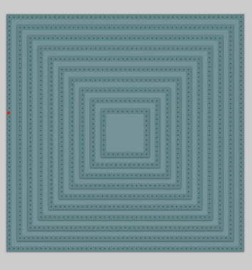 Creative Expressions- Sue Wilson- Noble Collection- Double Pierced Squares - Set B Dies