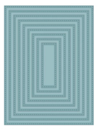 Creative Expressions- Sue Wilson- Noble Collection- Double Pierced Background Rectangle Die Set