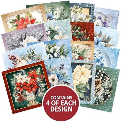 Hunkydory Crafts Winter Florals Square Pocket Pad