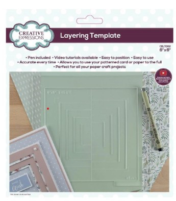 Creative Expressions- Layering Template 6 in x 6 in