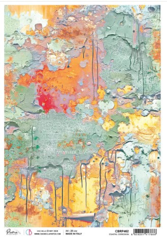 Ciao Bella Papercrafting A4 Rice Paper- Coastal Corrosion
