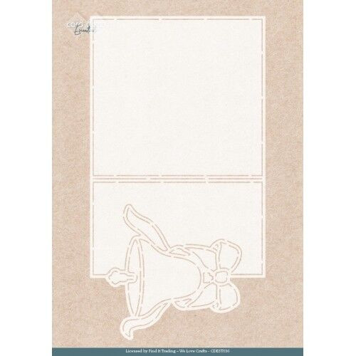 Find It Trading Card Deco Folding Card Stencil - Glowing Christmas Bell