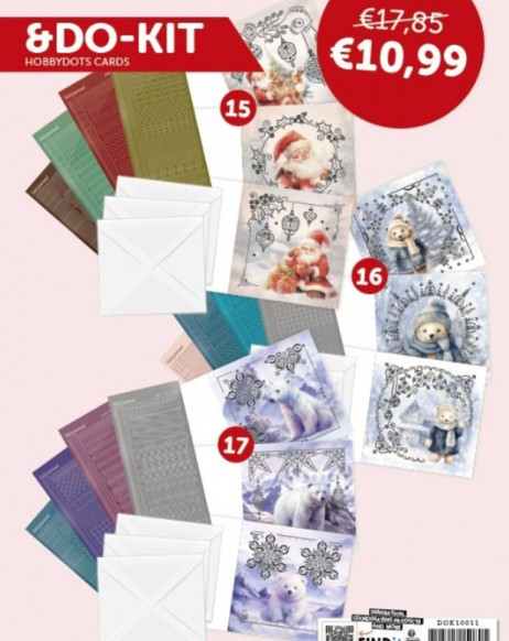 Find It Trading Dot and Do Christmas Card Set Special 9-Card Hobbydots Card Kit