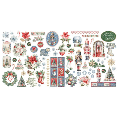 Graphic 45- Ephemera Assortment- Deck the Halls