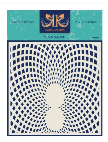 Katkin Krafts- 7 in x 7 in Stencil - Kaleidoscope