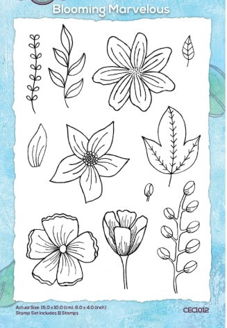 Creative Expressions- Helen Colebrook A6 Stamp Set- Blooming Marvelous