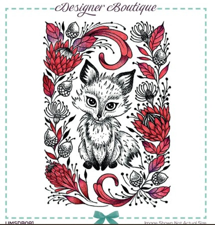 Creative Expressions- Designer Boutique A6 Clear Stamp Set- The Fox's Den