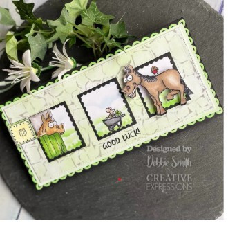 Creative Expressions- Designer Boutique A6 Clear Stamp Set- Good Luck