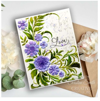 Creative Expressions- A6 Clear Stamp Set- Petal Cascade Sentiments