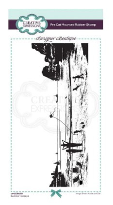 Creative Expressions- Design Boutique Collection Pre Cut Rubber Stamp- Summer Holiday's DL