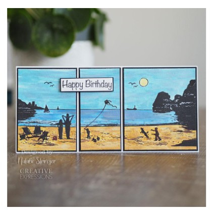 Creative Expressions- Design Boutique Collection Pre Cut Rubber Stamp- Summer Holiday's DL