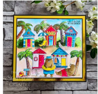 Creative Expressions- Jane's Doodles A5 Clear Stamp Set- Life's A Beach