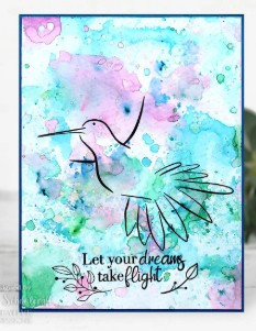 Creative Expressions- Bonnita Moaby A5 Clear Stamps- Blossoms In Flight