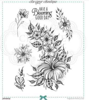 Creative Expressions- Designer Boutique A5 Clear Stamp Set- Blooming Day