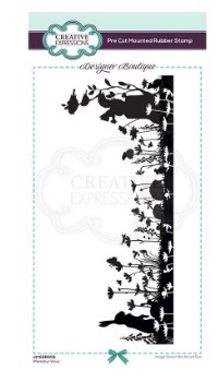 Creative Expressions- Designer Boutique Pre Cut Rubber Stamp- Meadow View DL