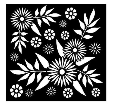 Creative Expressions- That Special Touch- 6 x 6 Mask- Decadent Daisies