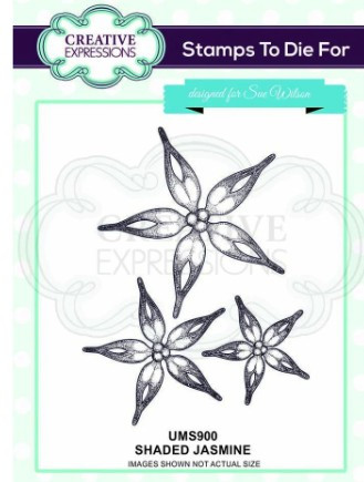 Creative Expressions- Sue Wilson Rubber Stamps- Shaded Jasmine