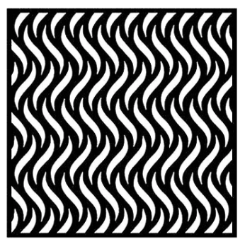 Creative Expressions- That Special Touch- 6 x 6 Mask - Wavy