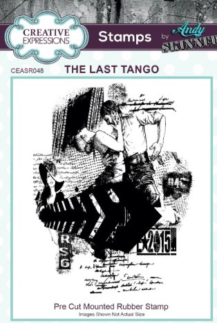 Creative Expressions- Pre-Cut Mounted Rubber Stamp by Andy Skinner- The Last Tango 3.6 in x 4.7 in