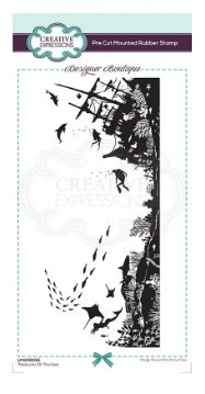 Creative Expressions- Pre Cut Rubber Stamp- Treasures of the Sea DL