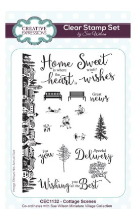 Creative Expressions- Sue Wilson A6 Stamp Set- Cottage Scenes
