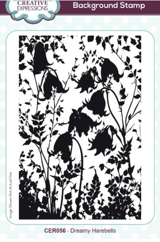 Creative Expressions- Rubber Stamp- Dreamy Harebells 4 in x 6 in