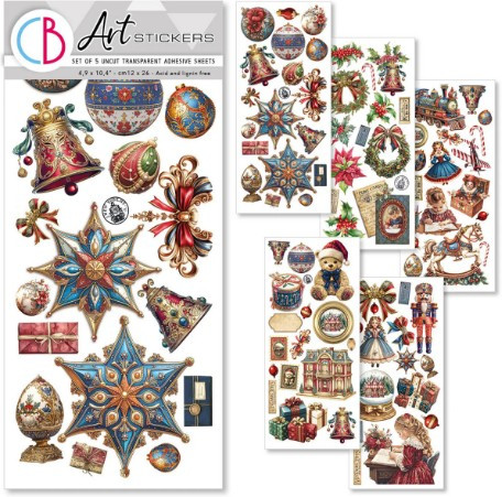 Ciao Bella- Uncut Transparent Adhesive Stickers- Toy Shop