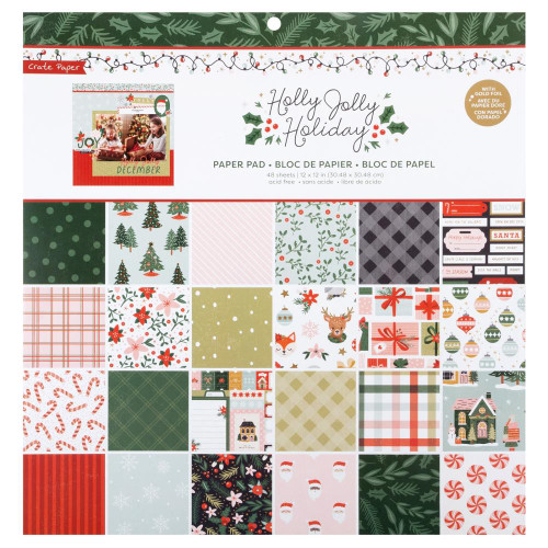 American Crafts - Holly Jolly Holiday - 12 x 12 48Sheets
